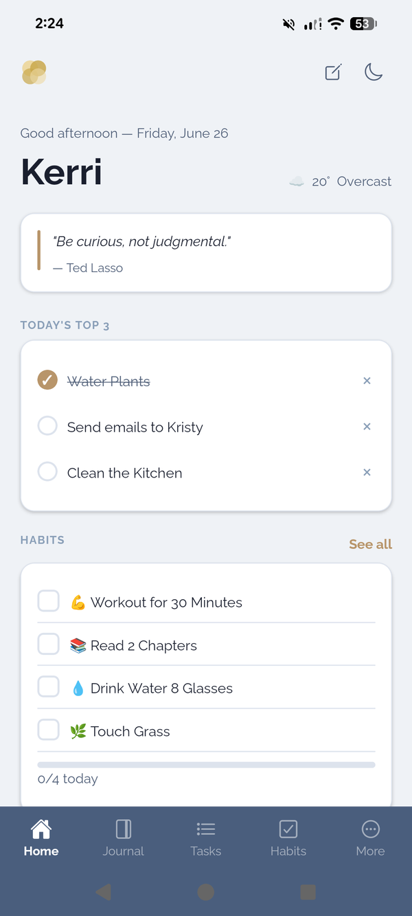 Gather Android · Slate light